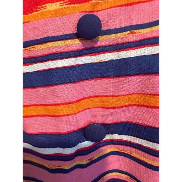 XL Modcloth Fit & Flare Retro Dress - Pink, Blue, & Orange Stripes - Picture 14 of 14